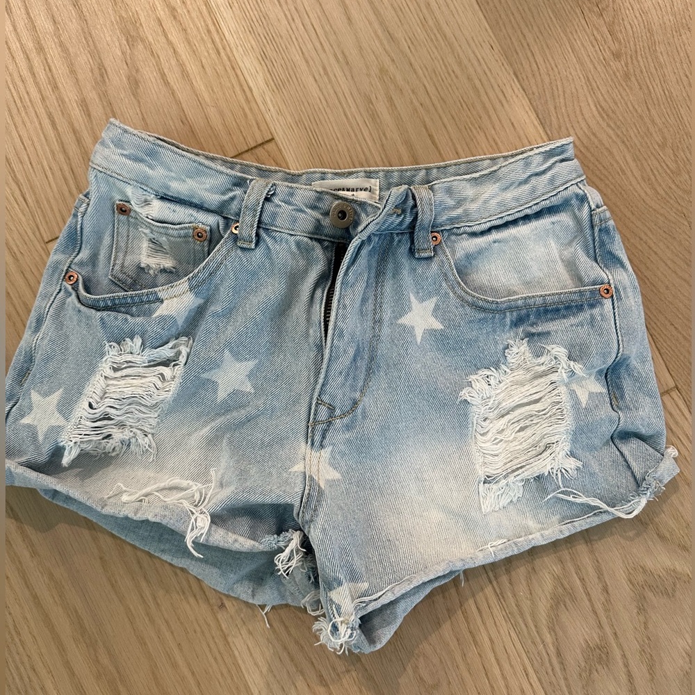 Vici denim shorts like new worn once size small